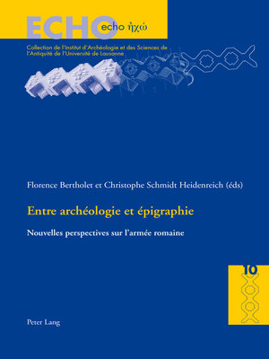 cover image of Entre archéologie et épigraphie